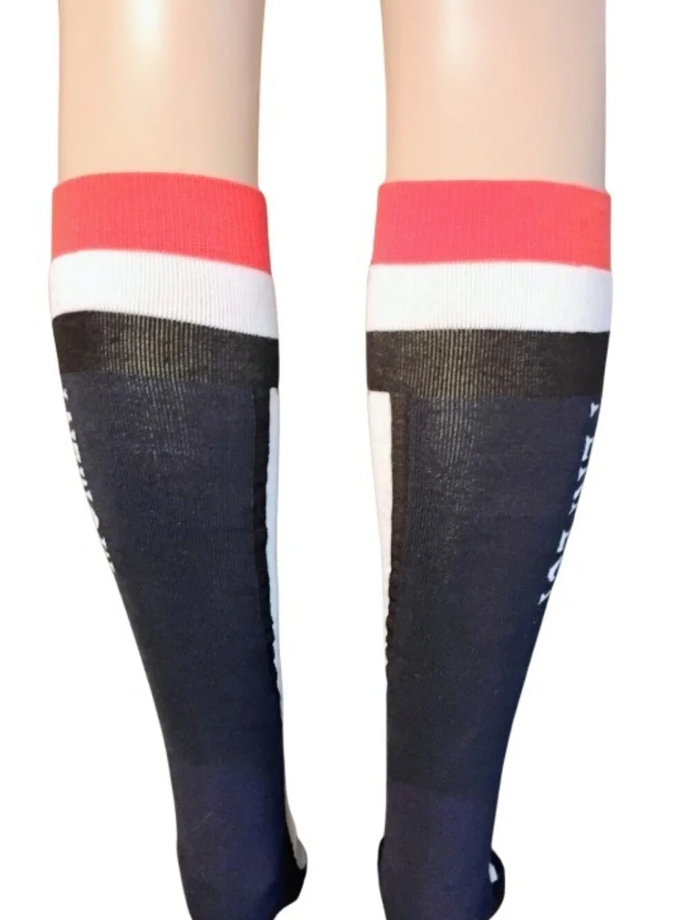 Perfect Moment Set Red, White & Black Patterned Headband, With Socks